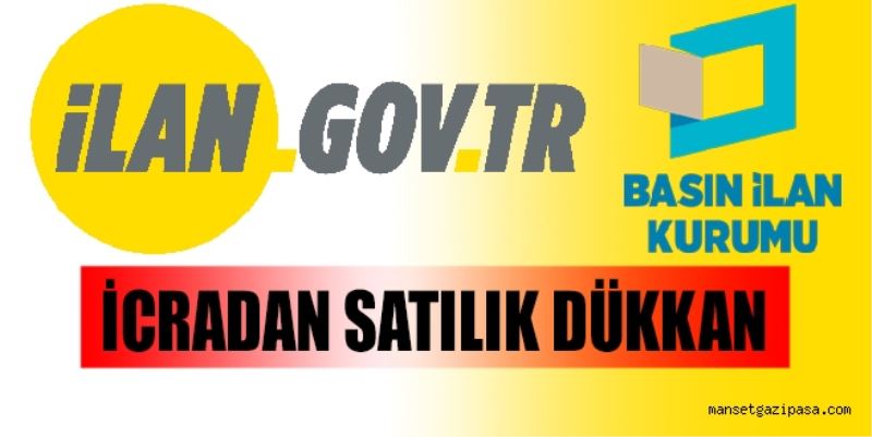 İCRADAN SATILIK DÜKKAN