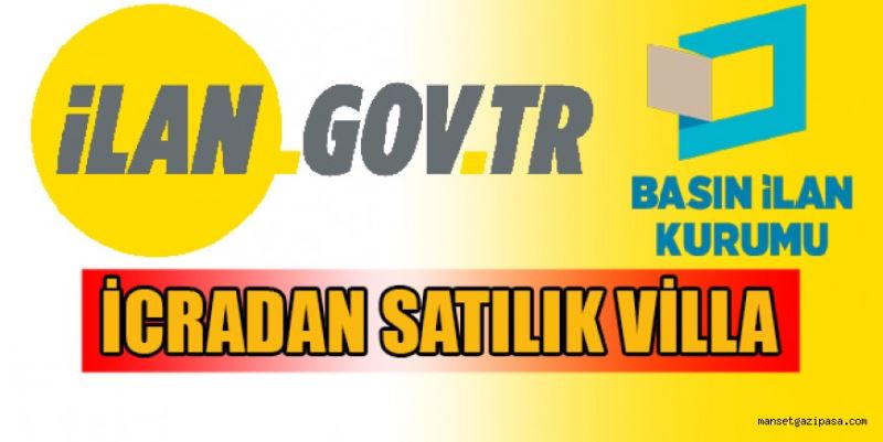 İCRADAN SATILIK VİLLA