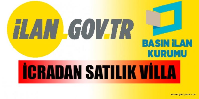 İCRADAN SATILIK VİLLA