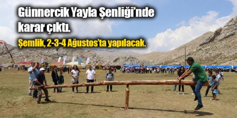 İŞTE GÜNNERCİK YAYLA ŞENLİĞİ’NİN TARİHİ