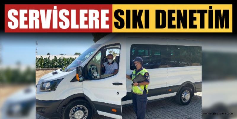 JANDARMA SERVİSLERİ DENETLEDİ