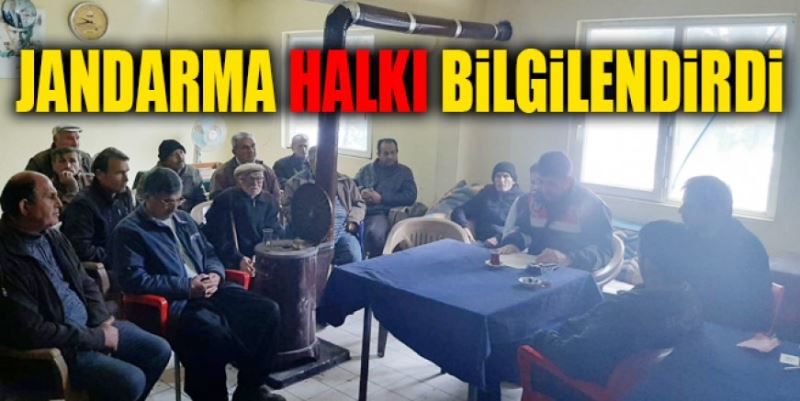 JANDARMA VATANDAŞI BİLGİLENDİRDİ