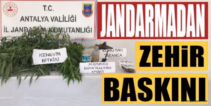 JANDARMADAN ZEHİR BASKINI