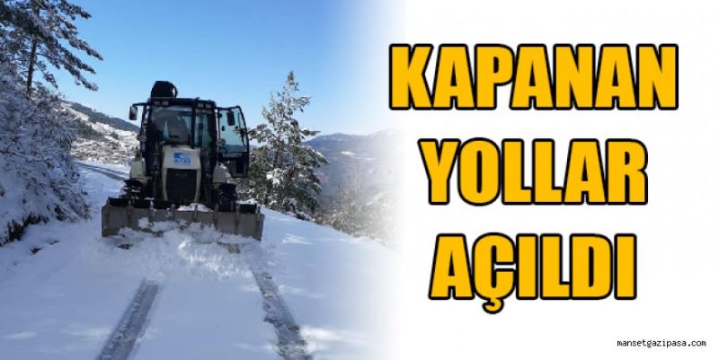 Kapanan yollar açılıyor