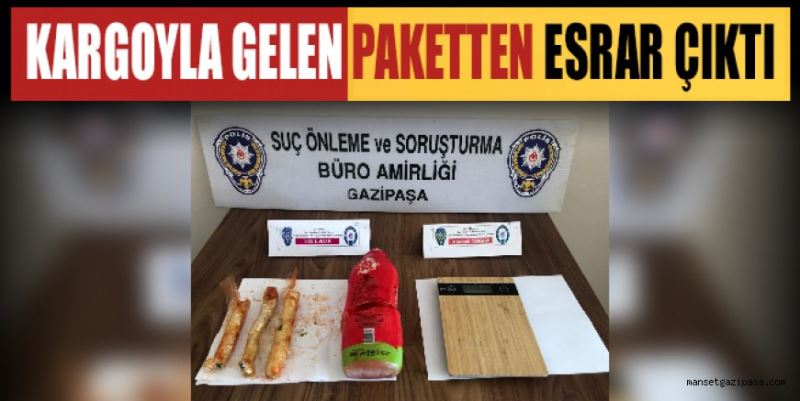 KARGOYLA GELEN PAKETTEN ESRAR ÇIKTI