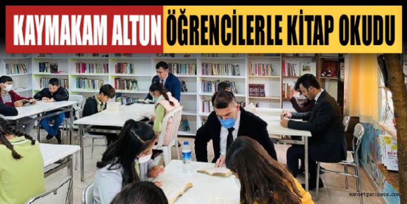 KAYMAKAM ALTUN ÖĞRENCİLERLE KİTAP OKUDU