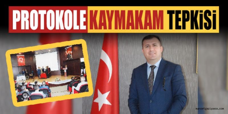 KAYMAKAM ALTUN ÖĞRETMENLER GÜNÜ PROGRAMINA KATILMAYAN PROTOKOL ÜYELERİNE TEPKİ GÖSTERDİ