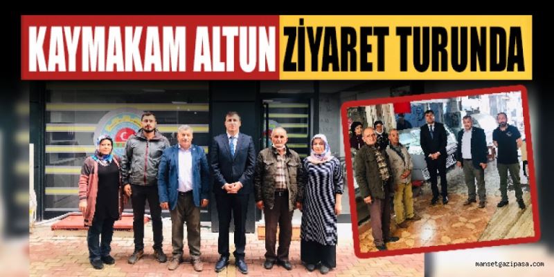 KAYMAKAM ALTUN ZİRAAT ODASI BAŞKANLIĞI’NA HAYIRLI OLSUN ZİYARETİNDE BULUNDU