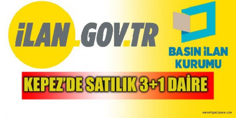 KEPEZ’DE SATILIK 3+1 DAİRE