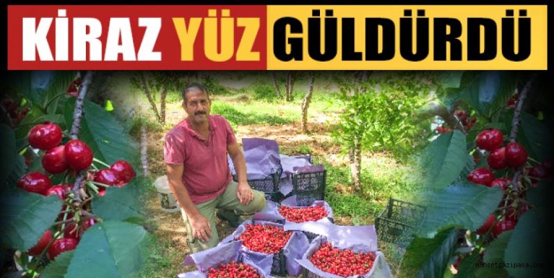 KİRAZ YÜZ GÜLDÜRDÜ