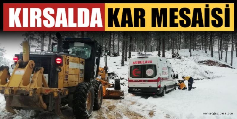 KIRSALDA KAR MESAİSİ