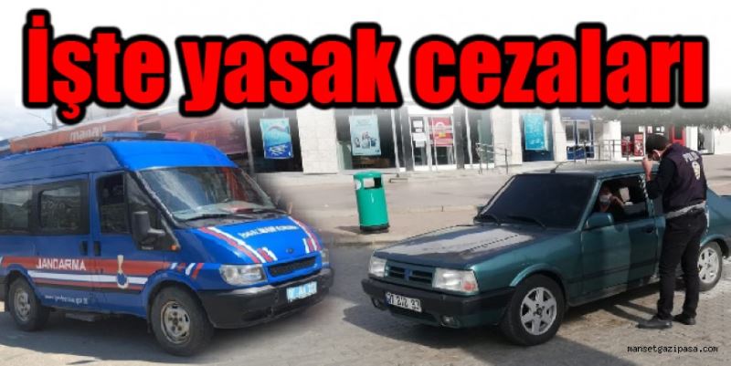 Kısıtlamaya uymayanlara ceza