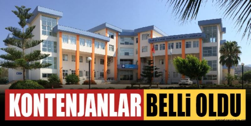 KONTENJANLAR BELLİ OLDU