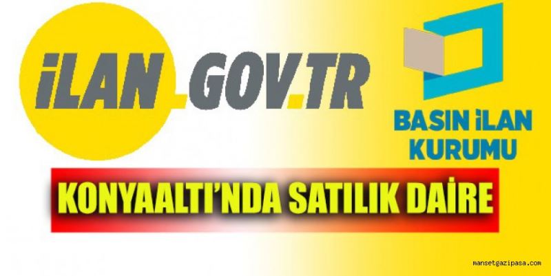 KONYAALTI’NDA SATILIK DAİRE