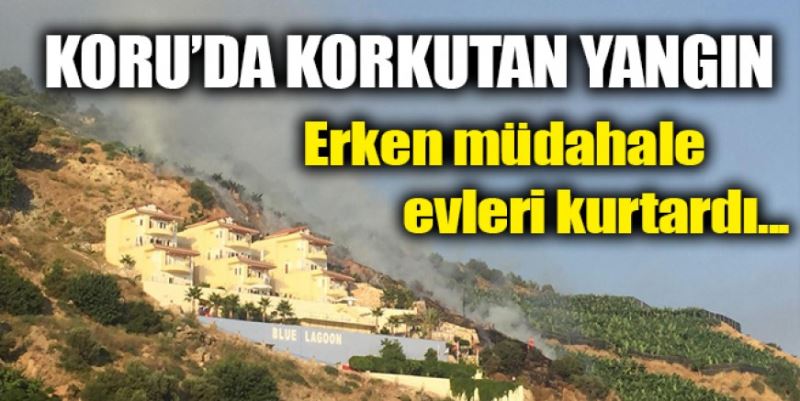 KORU’DA YANGIN PANİĞİ