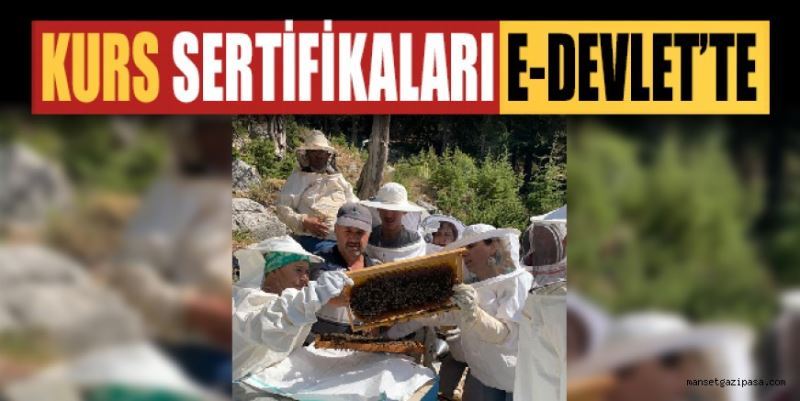 KURS SERTİFİKALARI E-DEVLET’TE