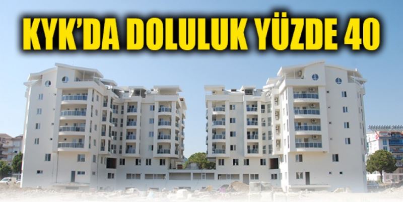 KYK’DA DOLULUK YÜZDE 40