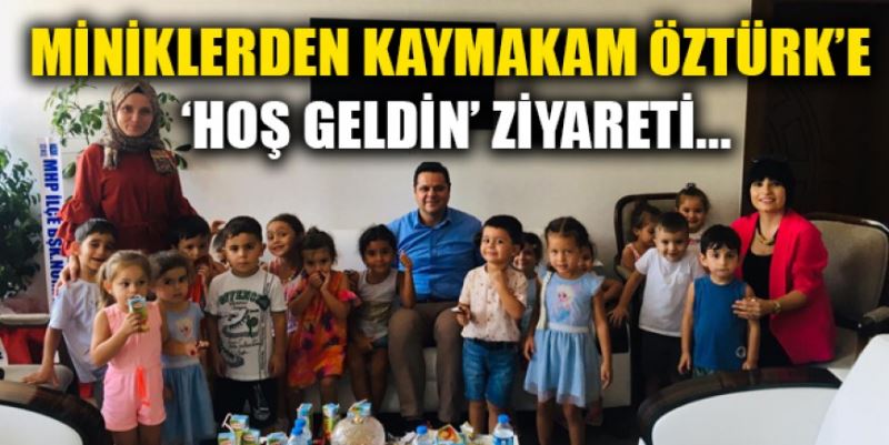 MİNİKLERDEN KAYMAKAMA ZİYARET