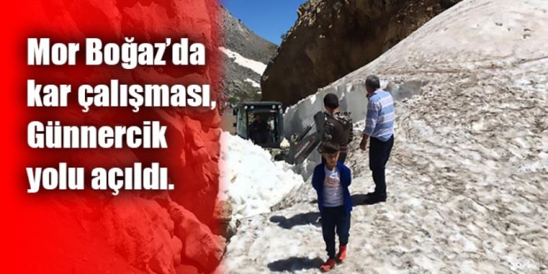 MOR BOĞAZ’DA KARLA MÜCADELE