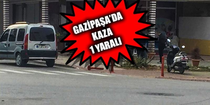 MOTOSİKLET SÜRÜCÜSÜ KAZADA YARALANDI