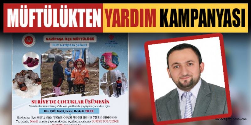 MÜFTÜLÜKTEN YARDIM KAMPANYASI