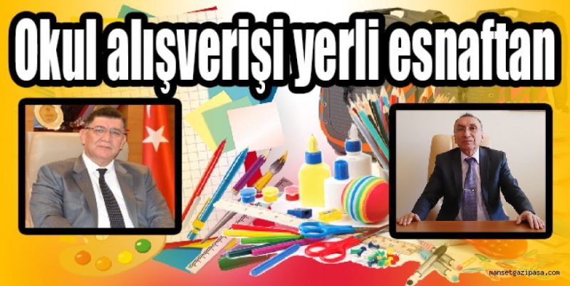 Okul alışverişi  yerli esnaftan