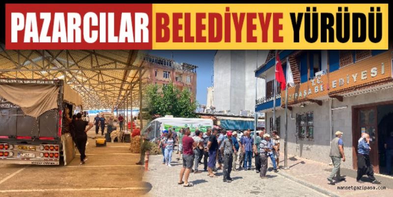 PAZARCILAR BELEDİYEYE YÜRÜDÜ