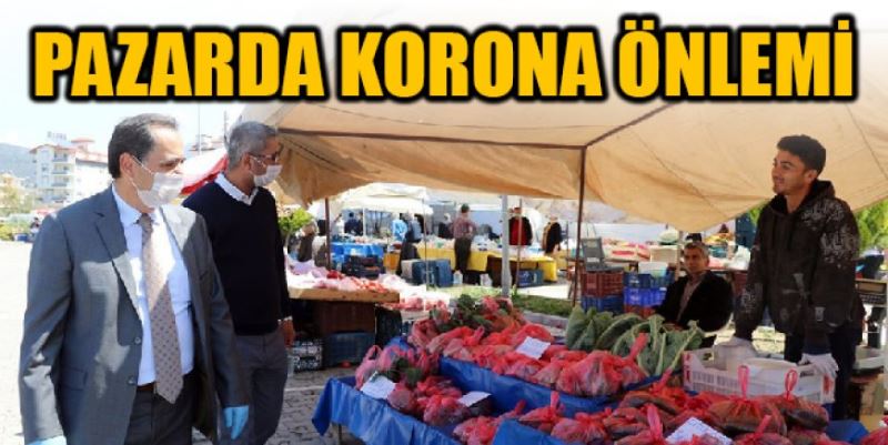 PAZARDA KORONA ÖNLEMİ