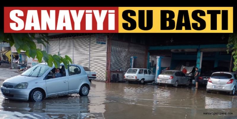 SANAYİYİ SU BASTI