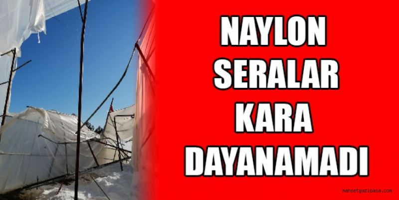 Seralar kara dayanamadı