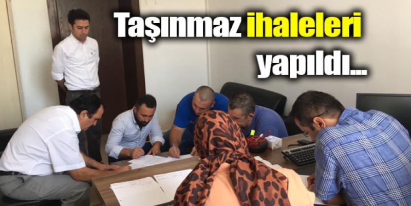 TAŞINMAZ İHALELERİ YAPILDI