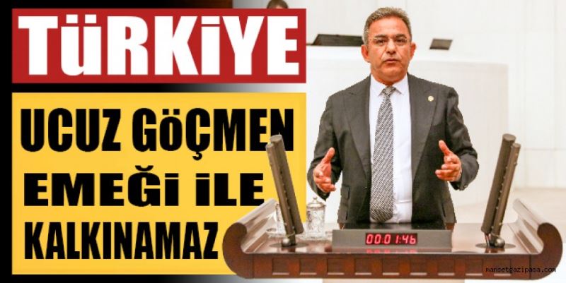 “TÜRKİYE UCUZ GÖÇMEN EMEĞİ İLE KALKINAMAZ”