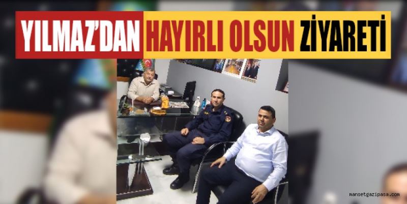 ÜSTEĞMEN YILMAZ’DAN ZİRAAT ODASI’NA HAYIRLI OLSUN ZİYARETİ