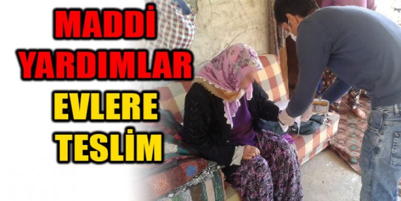 YARDIMLAR EVLERDE TESLİM EDİLİYOR