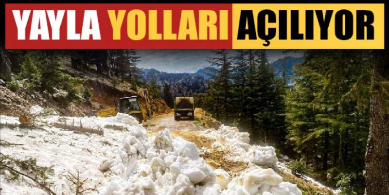 YAYLA YOLLARI AÇILIYOR