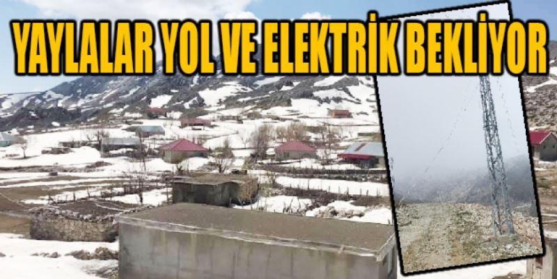 YAYLALAR ELEKTRİK BEKLİYOR