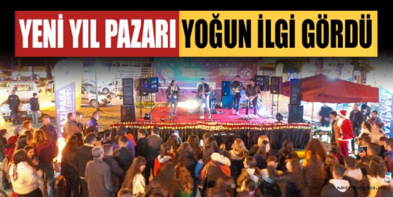 YENİ YIL PAZARI YOĞUN İLGİ GÖRDÜ