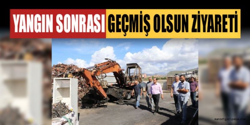 YILMAZ’DAN GEÇMİŞ OLSUN ZİYARETİ