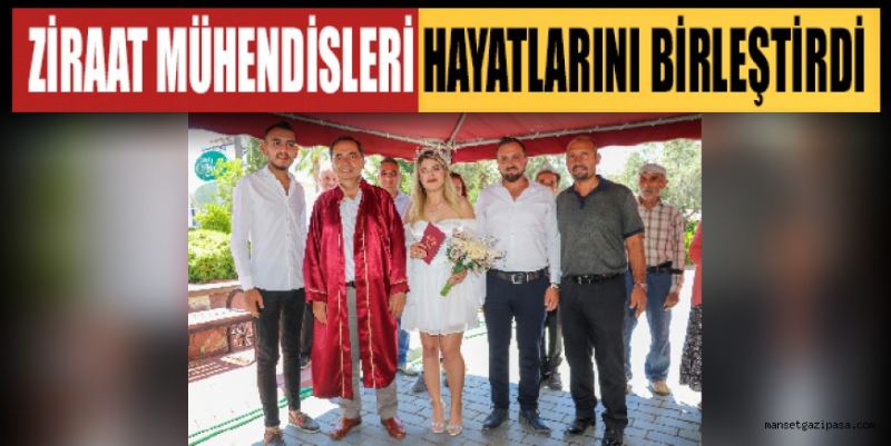 ZİRAAT MÜHENDİSLERİ HAYATLARINI BİRLEŞTİRDİ